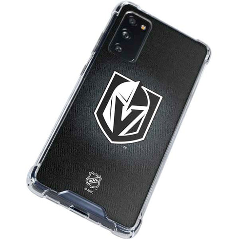 NHL Vegas Golden Knights Black Background Galaxy S20 FE Clear Case